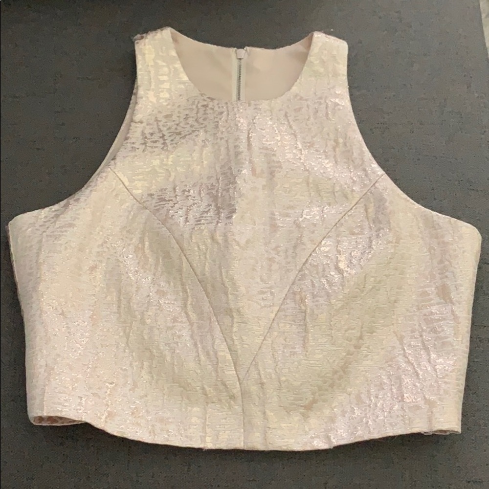 Light gold crop top